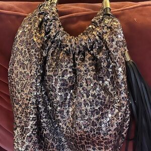 Steve Madden Leopard Sequin Bag Seen in Sex & The City by Steve Madden